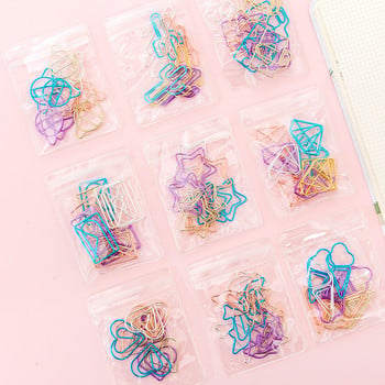 10 piezas de dibujos animados de lytww Color caramelo creativo Metal oficina escuela suministros lindo papel Clips regalo