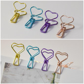 10 τμχ Βιντερ Κλιπ Χρυσό Πράσινο Μωβ Μεταλλικοί Σφιγκτήρες Χαρτί Φωτογραφικά Διακοσμητικά κλιπ θήκης