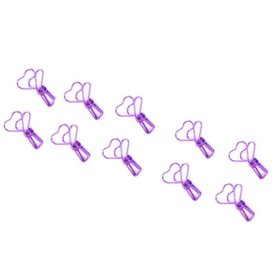 10 τμχ Βιντερ Κλιπ Χρυσό Πράσινο Μωβ Μεταλλικοί Σφιγκτήρες Χαρτί Φωτογραφικά Διακοσμητικά κλιπ θήκης