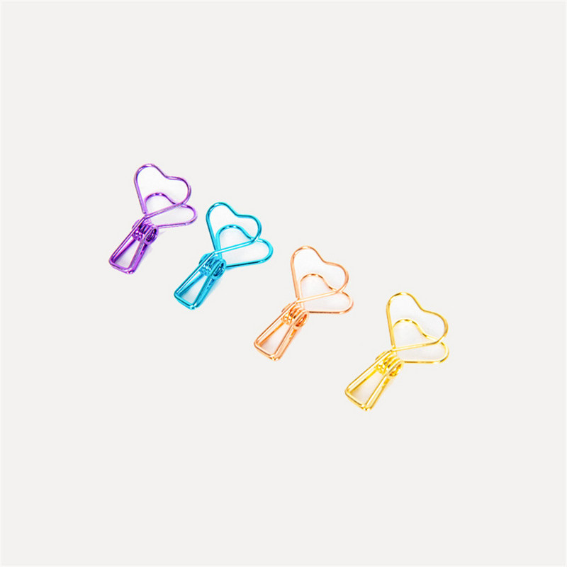 10 τμχ Βιντερ Κλιπ Χρυσό Πράσινο Μωβ Μεταλλικοί Σφιγκτήρες Χαρτί Φωτογραφικά Διακοσμητικά κλιπ θήκης