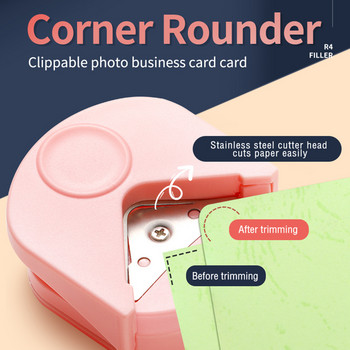 Mini Rounders Paper Puncher Scrapbooking R4 Sharp Corner Trimming Card Photo Cutter Supplies Cortador De Papel Corner Trimmer