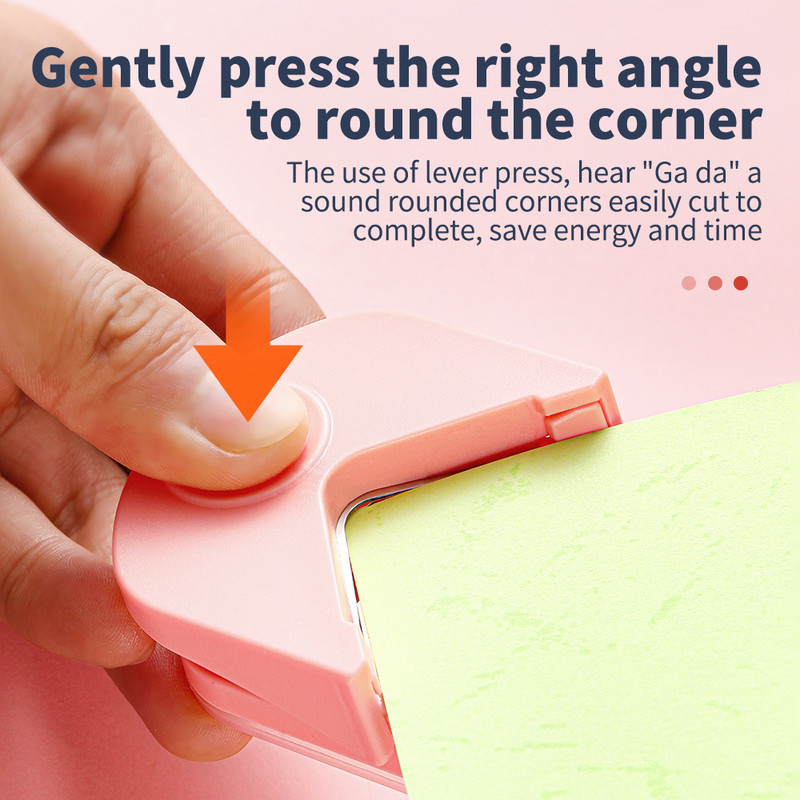 Мини перфоратор за хартия Scrapbooking R4 Sharp Corner Trimming Card Photo Cutter Консумативи Cortador De Papel Corner Trimmer