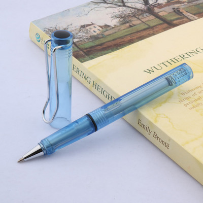 Висококачествена пластмаса 359, ролкова химикалка, прозрачна зелена подпис, швейцарска мастилена химикалка, канцеларски материали, офис ученически пособия, НОВО