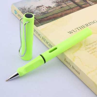 Висококачествена пластмаса 359, ролкова химикалка, прозрачна зелена подпис, швейцарска мастилена химикалка, канцеларски материали, офис ученически пособия, НОВО