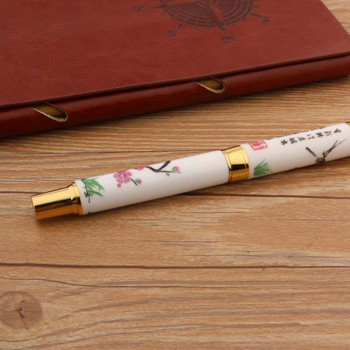2022 Classic κεραμικά στυλό δαμάσκηνο Bossom Golden School Supplies Signature RollerBall Pen New