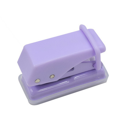 1 vnt. Vieno žiedo mini skylių perforatorius 1 skylutė mielas popieriaus perforatorius Nešiojamas apvalus perforatorius Biuro mokyklinio įrišimo reikmenys Kanceliarinės prekės
