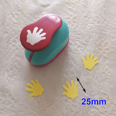 1 tk 1" 25 mm käsitsi peopesa augustaja käsitöö paberilõikur Scrapbooking koolilastele EVA disainiga lõikemasina kaartide valmistamine