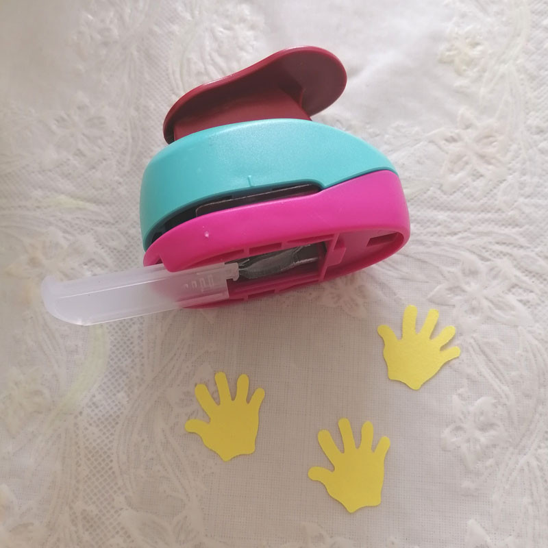 1 tk 1" 25 mm käsitsi peopesa augustaja käsitöö paberilõikur Scrapbooking koolilastele EVA disainiga lõikemasina kaartide valmistamine