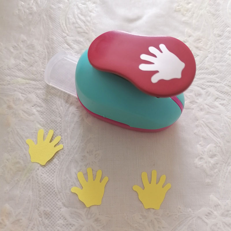 1 tk 1" 25 mm käsitsi peopesa augustaja käsitöö paberilõikur Scrapbooking koolilastele EVA disainiga lõikemasina kaartide valmistamine