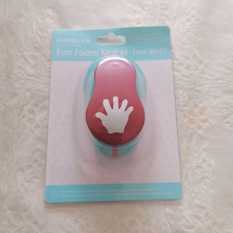 1 tk 1" 25 mm käsitsi peopesa augustaja käsitöö paberilõikur Scrapbooking koolilastele EVA disainiga lõikemasina kaartide valmistamine