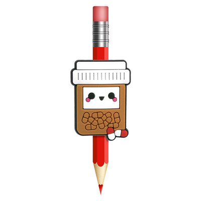 1 vnt. medicinos reikmenų šiaudeliai, PVC pieštuko dangtelis, stetoskopas, širdis, smegenys, gimda, rašiklio dangtelis studentams, slaugytojų biuro raštinės reikmenys