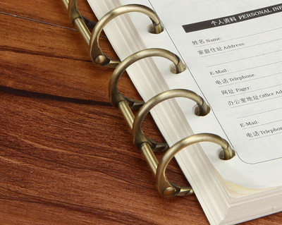 2 vnt Apskritimas 3 žiedai Auksinis sąsiuvinio segimo žiedas atviras žiedas su laisvu mygtuku susegimo segtukas Kalendoriaus įrišimo lankelis surišimo žiedas