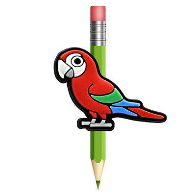 1 buc. Topper cu paie cu animale drăguțe previne rularea papagalilor, rechinii salamandrelor, capac pentru creion, șapcă de paie, cadou pentru studenți, papetărie de birou