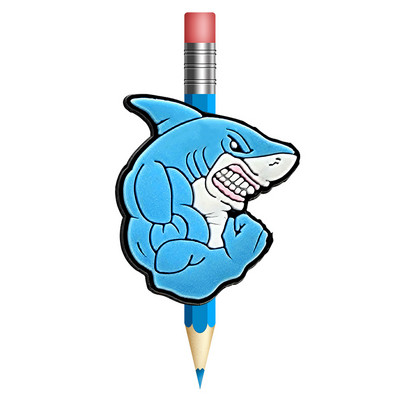 1 buc. Topper cu paie cu animale drăguțe previne rularea papagalilor, rechinii salamandrelor, capac pentru creion, șapcă de paie, cadou pentru studenți, papetărie de birou