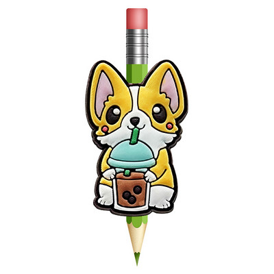 8 KOM. Slatke Ulice Sesame PVC slamnate navlake za kreativnost Poklopac za olovku za piće Školske i uredske boje Poklopac za olovku Poklon za djecu Pismarica