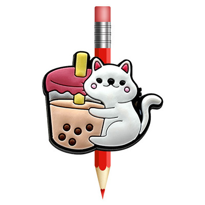 8 KOM. Slatke Ulice Sesame PVC slamnate navlake za kreativnost Poklopac za olovku za piće Školske i uredske boje Poklopac za olovku Poklon za djecu Pismarica