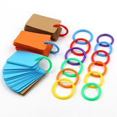 50 komada 15-40 mm šareni prstenovi za uveze s slobodnim listovima, višenamjenski albumi, kružni prsten, listovi knjiga, obruči za otvaranje, uredski uvez