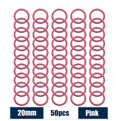 50 komada 15-40 mm šareni prstenovi za uveze s slobodnim listovima, višenamjenski albumi, kružni prsten, listovi knjiga, obruči za otvaranje, uredski uvez