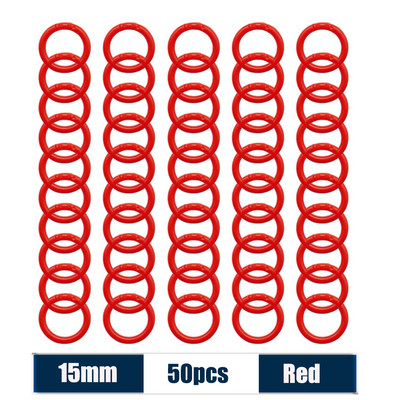 50 komada 15-40 mm šareni prstenovi za uveze s slobodnim listovima, višenamjenski albumi, kružni prsten, listovi knjiga, obruči za otvaranje, uredski uvez