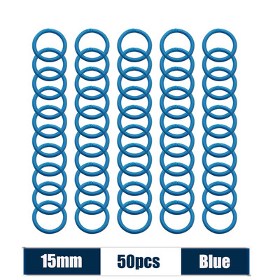 50 komada 15-40 mm šareni prstenovi za uveze s slobodnim listovima, višenamjenski albumi, kružni prsten, listovi knjiga, obruči za otvaranje, uredski uvez