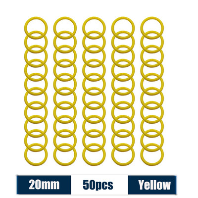 50 komada 15-40 mm šareni prstenovi za uveze s slobodnim listovima, višenamjenski albumi, kružni prsten, listovi knjiga, obruči za otvaranje, uredski uvez
