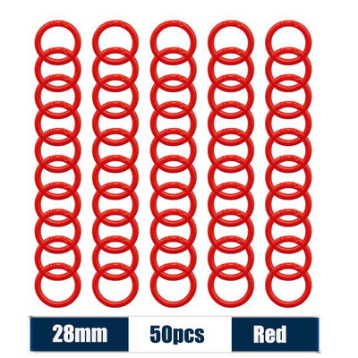 50 komada 15-40 mm šareni prstenovi za uveze s slobodnim listovima, višenamjenski albumi, kružni prsten, listovi knjiga, obruči za otvaranje, uredski uvez