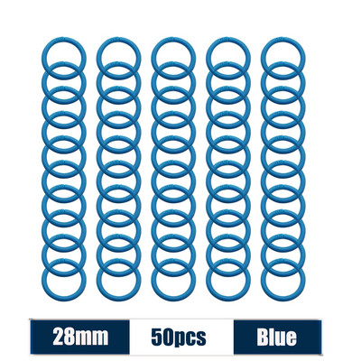 50 komada 15-40 mm šareni prstenovi za uveze s slobodnim listovima, višenamjenski albumi, kružni prsten, listovi knjiga, obruči za otvaranje, uredski uvez