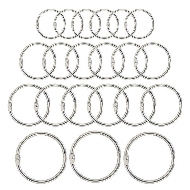 Hõbedane albumi avamisring Metallist raamatusõrmused köitja sõrmus hingedega võtmehoidja albumi sõrmus Väljalõigete album Käsitöö fotoalbum Scrapbook Split