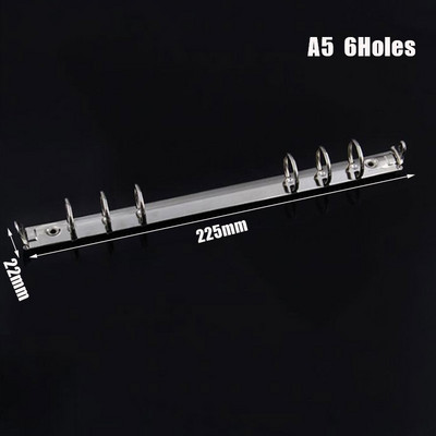 A4 B5 A5 lahtiste lehtedega spiraalne sülearvuti metallist klambriga rõngasköitja DIY Täitke paber hoiukausta tarvikud