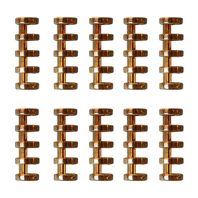 10 tk. Mitmeotstarbeline 5 rõngaga lahtiste lehtedega sidekamm 5 rõngaga värviline sidumisklamber