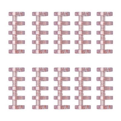 10 tk. Mitmeotstarbeline 5 rõngaga lahtiste lehtedega sidekamm 5 rõngaga värviline sidumisklamber