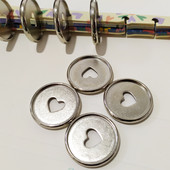 12PCS 35MM подвързване диск катарама тетрадка гъба дупка бутон бележник свободен лист 360 градуса сгъваеми пластмасови пръстени за подвързване