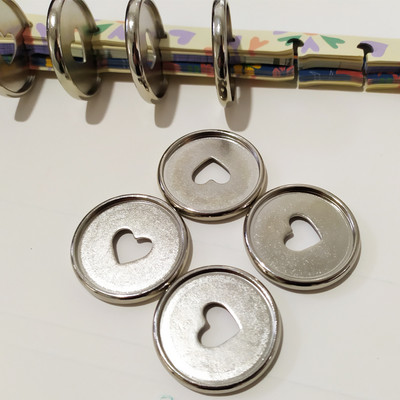 12KOM 35MM disk za uvezivanje, kopča, prijenosno računalo, rupa u obliku gljive, gumb za bilješke, labavi listovi, sklopivi plastični prstenovi za uvezivanje od 360 stupnjeva