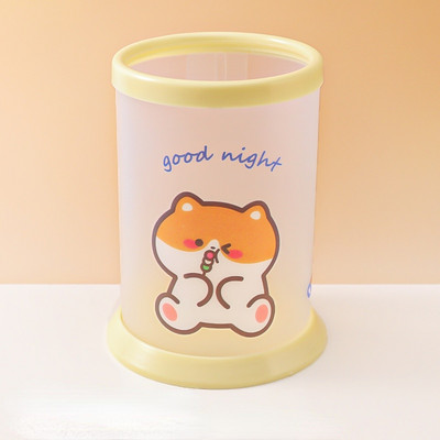 Цилиндрична подвижна настолна поставка за писалка Органайзер Офис аксесоари Поставка за моливи Калъф за съхранение Кутия Канцеларски материали Подаръци за учители