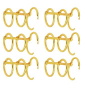 6 бр. Подвързващо устройство за карти Метален фотоалбум Пръстен Книжка Бележник Пръстени Сегментирани пръстени с три отвора Желязо с три отвора Направи си сам офис