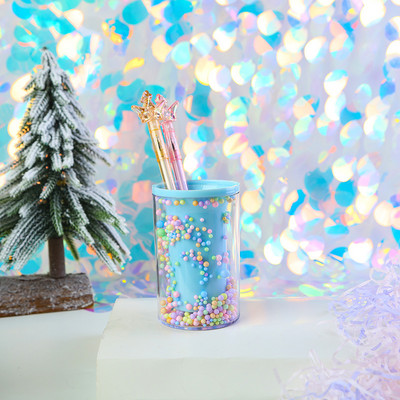 Държач за кристална писалка Органайзер за канцеларски материали за бюро Ученическа бутилка Съхранение Аксесоари за почистване Четка за грим Молив Гърне Консумативи за маса