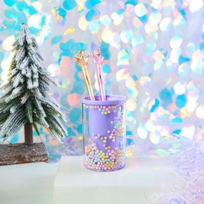 Държач за кристална писалка Органайзер за канцеларски материали за бюро Ученическа бутилка Съхранение Аксесоари за почистване Четка за грим Молив Гърне Консумативи за маса