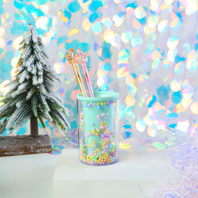 Държач за кристална писалка Органайзер за канцеларски материали за бюро Ученическа бутилка Съхранение Аксесоари за почистване Четка за грим Молив Гърне Консумативи за маса