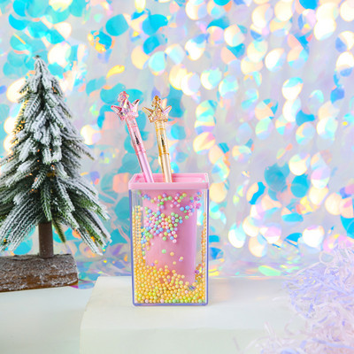 Държач за кристална писалка Органайзер за канцеларски материали за бюро Ученическа бутилка Съхранение Аксесоари за почистване Четка за грим Молив Гърне Консумативи за маса