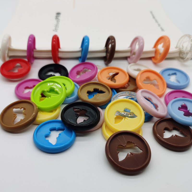 30PCS Пластмасов пръстен за подвързване Пръстен за подвързване с дупка за гъби Дискове за планиране Дискове за подвързване Аксесоари Консумативи Discbound Discs