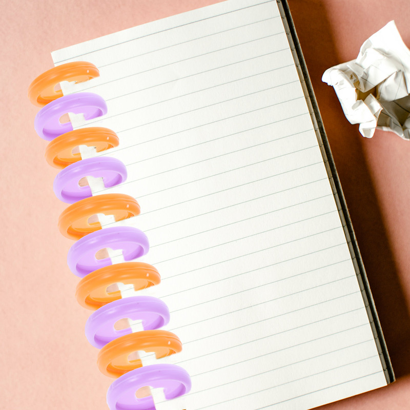 40 бр. Heart Binder Planner Консумативи за класьори Аксесоари за преносими компютри Офис класьори CD пръстени Pp Свободни листове