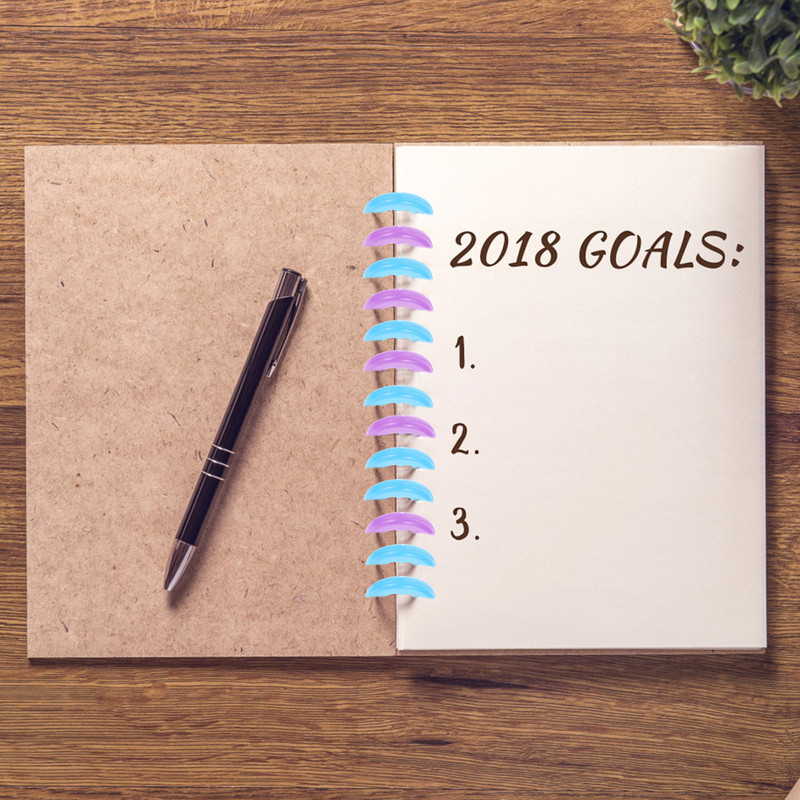 40 бр. Heart Binder Planner Консумативи за класьори Аксесоари за преносими компютри Офис класьори CD пръстени Pp Свободни листове