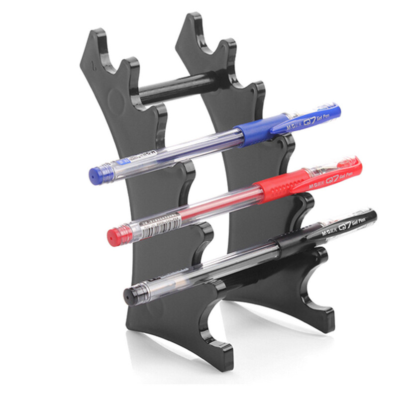 Plastikust läbipaistva 6 piluga pliiatsi lusikaga ehtehoidja statiivi hulgimüük