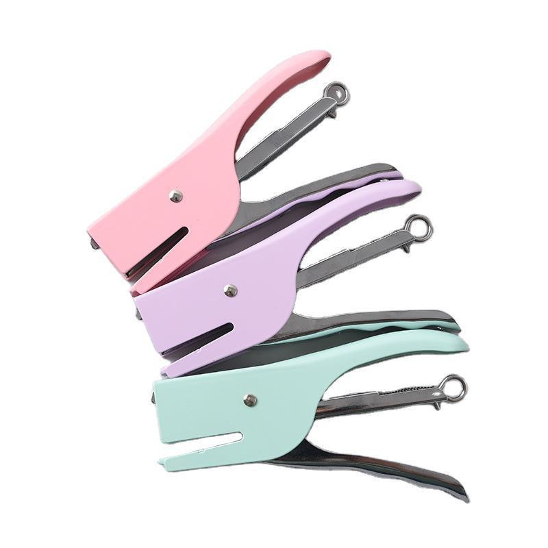 1бр Тежък метален телбод Клещи Клещи за опаковане Телбод 10-16 листа Капацитет Без скоби Клипс Ученически пособия