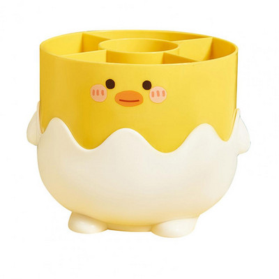 Ανθεκτικό Desktop Organizer Box 2 Styles Θήκη για στυλό Ομαλή άκρη Cartoon θήκη για στυλό πάπιας Δοχείο με πινέλο μακιγιάζ Διακοσμητικό