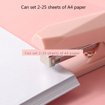 Συρραπτικό σημειωματάριων Διαμαντένιο Σχήμα Office Cute Scrap Book Συρραπτικό Desktop Ανοξείδωτο Βιβλίο Sewer Χαριτωμένο ροζ κάλυμμα Αντιολισθητικό Dropship
