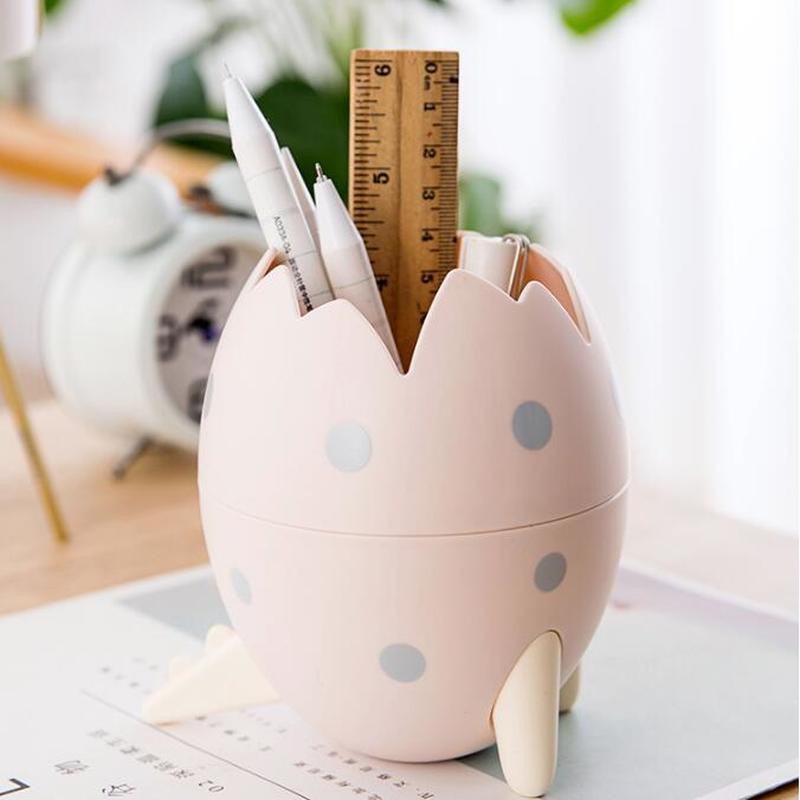 1 tk armas ümmargune dinosauruse muna plastikust pliiatsihoidja alus Kontori kirjutuslaua organiseerija pliiatsipott konteiner kirjatarvete hoiukarp lastele kingitus