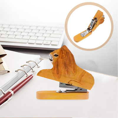 Декорация на офис бюро Телбод Инструмент за подшиване на животни Ръчен Сладък дървен мини за многократна употреба