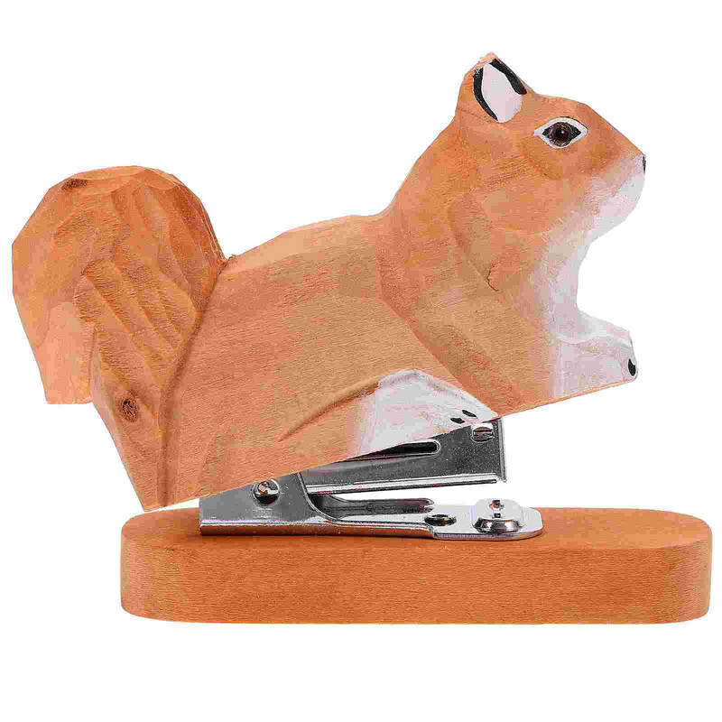 Декорация на офис бюро Телбод Инструмент за подшиване на животни Ръчен Сладък дървен мини за многократна употреба