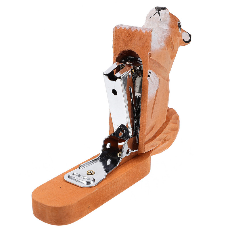Декорация на офис бюро Телбод Инструмент за подшиване на животни Ръчен Сладък дървен мини за многократна употреба